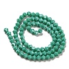 Opaque Solid Color Electroplate Glass Beads Strands LS-GLAA-F029-P4mm-C07-2