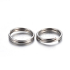 Tarnish Resistant 304 Stainless Steel Split Rings STAS-P223-22P-06-2