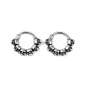 Skull 316 Surgical Stainless Steel Hoop Earrings EJEW-G416-32AS-4