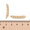 Brass Micro Pave Clear Cubic Zirconia Connector Charms KK-L223-016G-3