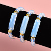 Synthetic Opalite Beads Stretch Bracelets BJEW-T022-04B-4