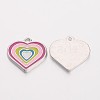 Alloy Enamel Pendants X-EA180Y-NF-2