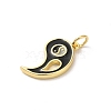 Rack Plating Brass Enamel Pendants KK-Z056-50G-02-2