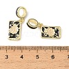 Brass Enamel European Dangle Charms KK-CBA6938-14G-01-3