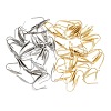 80Pcs 2 Colors 316 Surgical Stainless Steel Earring Hooks STAS-SC0005-66-1