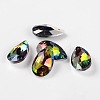 Faceted Teardrop Glass Pendants GLAA-O008-B-2