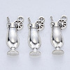 Tibetan Style Alloy Pendants X-TIBE-R316-103AS-RS-1