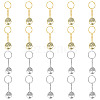 HOBBIESAY 20Pcs 2 Style Alloy Pendant Keychain KEYC-HY0001-10-1
