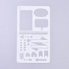 Plastic Reusable Drawing Painting Stencils Templates DIY-G027-F03-2