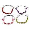 Adjustable Nylon Thread Braided Bead Bracelets BJEW-JB05475-1