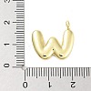 Rack Plating Brass Balloon Letter Pendants LS-KK-C050-01G-W-3