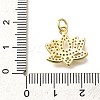 Rack Plating Brass Micro Pave Clear Cubic Zirconia Pendants KK-M309-11G-3