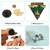 10Pcs 10 Style 
Creative Zinc Alloy Brooches JEWB-YS0001-06-4