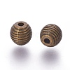 Tibetan Style Alloy Beehive Beads X-PALLOY-6662-AB-NR-2