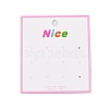 Rectangle Paper Earring Display Cards CDIS-T004-04-1