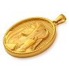 Religion Golden Tone 304 Stainless Steel Pendants STAS-K289-01G-08-2