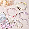 HOBBIESAY 4Pcs 4 Style  Acrylic Beaded Mobile Phone Lanyard Wrist Strap AJEW-HY0001-27-4