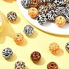 40Pcs 5 Colors Wood European Beads WOOD-FS0001-20-7