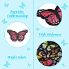 27Pcs 27 Style Butterfly Embroidered Cloth Iron on Patches DIY-TAC0020-39-14