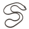 304 Stainless Steel Cardano Chain Necklaces for Women Men NJEW-A033-03F-AS-2