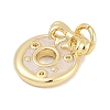 Brass Enamel Charms KK-Q028-12B-G-2