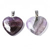 Natural Amethyst Pendants G-S364-081A-01-2