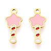 304 Stainless Steel Enamel Charms STAS-T065-55G-01-1