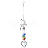 Heart Glass Suncatcher for Windows Rainbow Maker PW-WGC708C-01-1