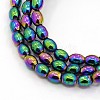 Trendy Unisex Magnetic Synthetic Hematite Barrel Beaded Necklaces NJEW-O011-01C-2