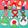 Woolen Crochet Mini Hat with Pom Pom Ball AJEW-GF0009-37-6