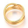 304 Stainless Steel Criss Cross Rings RJEW-J071-05G-7-2