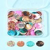 56Pcs 5 Colors Spray Painted Natural Akoya Shell Pendants SHEL-FS0001-09-8