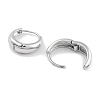 304 Stainless Steel Huggie Hoop Earrings for Women EJEW-C096-07A-P-2