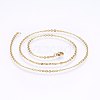 304 Stainless Steel Cable Chains Necklaces NJEW-F226-04G-03-1