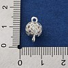 Brass Micro Pave Clear Cubic Zirconia Connector Charms KK-A230-06B-S-3