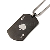 201 Stainless Steel Pendant Necklaces NJEW-A017-04EB-1