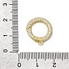 Brass Micro Pave Clear Cubic Zirconia Spring Gate Rings CU-CBA7D5E-04A-G-3