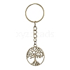 3Pcs 3 Colors Tibetan Style Alloy Keychains KEYC-JKC00693-3