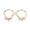 Brass Hoop Earring Findings KK-D063-11G-1