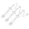3Pcs 201 Stainless Steel Mushroom Hanging Ornaments HJEW-TA00369-2