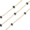 304 Stainless Steel Enamel Link Chains AJEW-Z028-09G-11-1