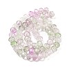 Transparent Crackle Glass Beads Strands CCG-L050-01A-02-3