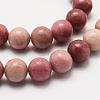 Natural Rhodonite Beads Strands G-J358-03-6mm-3