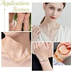 30Pcs 6 Colors Light Gold Tone Alloy Enamel Beads ENAM-YW0008-31-6
