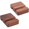 Walnut Wood Mobile Phone Holders AJEW-WH0248-154-1