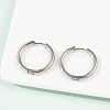 Tarnish Resistant 201 Stainless Steel Huggie Hoop Earrings Findings STAS-F149-33P-A-4