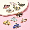 10Pcs 10 Styles Alloy Enamel Pendants FIND-YW0004-76-4