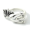 Dragon Alloy Open Cuff Rings RJEW-K275-36AS-2