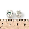 Brass Micro Pave Cubic Zirconia European Beads KK-P297-05S-02-2