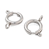 304 Stainless Steel Spring Ring Clasps STAS-E104-09E-P-2